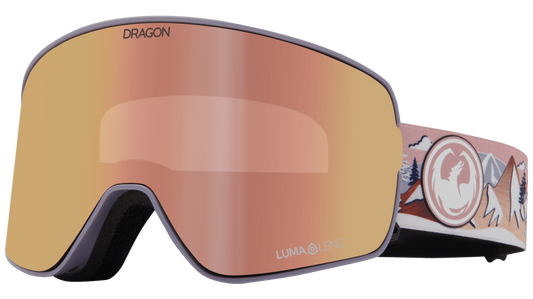 Dragon Kimmy Fasani Signature NFX2 Quick Change Flat Lens Ski Snowboard Goggles Pink Pink Mirror Lens