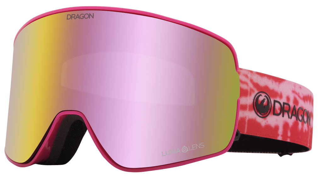Dragon Alliance NFX2 Flat Lens Quick Change Frameless Ski Snowboard Goggle B4Bc Collab Pink Pink Ion Mirror Lens Profile