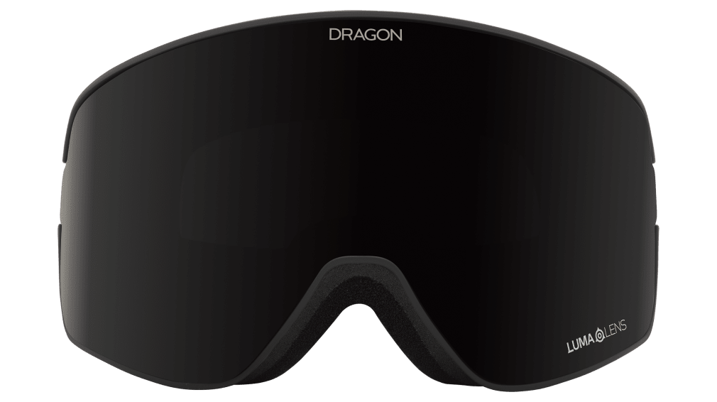 Dragon Alliance NFX2 Flat Lens Quick Change Frameless Ski Snowboard Goggle Forest Bailey Signature Black Orange Midnight Black Lens Front Face