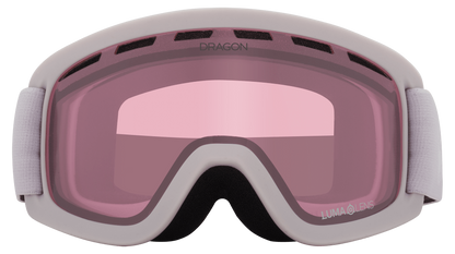 Dragon Alliance Little Lil D Kids Child Youth Ski Snowboard Goggles Lilac Lite Pink Light Rose Lens Front Face