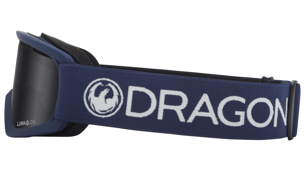 Dragon Alliance Little Lil D Kids Child Youth Ski Snowboard Goggles Shadow Lite Blue Dark Smoke Grey Lens Band