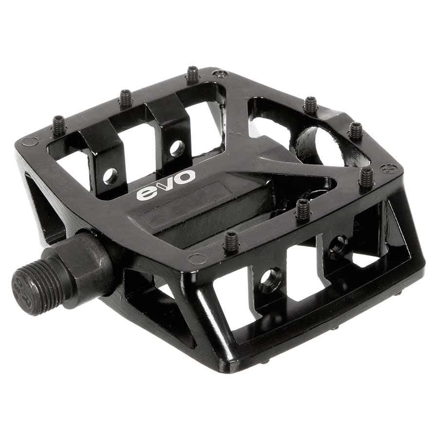 EVO Freefall DX Metal Aluminum Alloy Flat Platform Pedals Black 9/16"