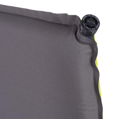 Peregrine Outfitters Perch Air Pad 1.5" insulated self inflating sleeping pad green valve