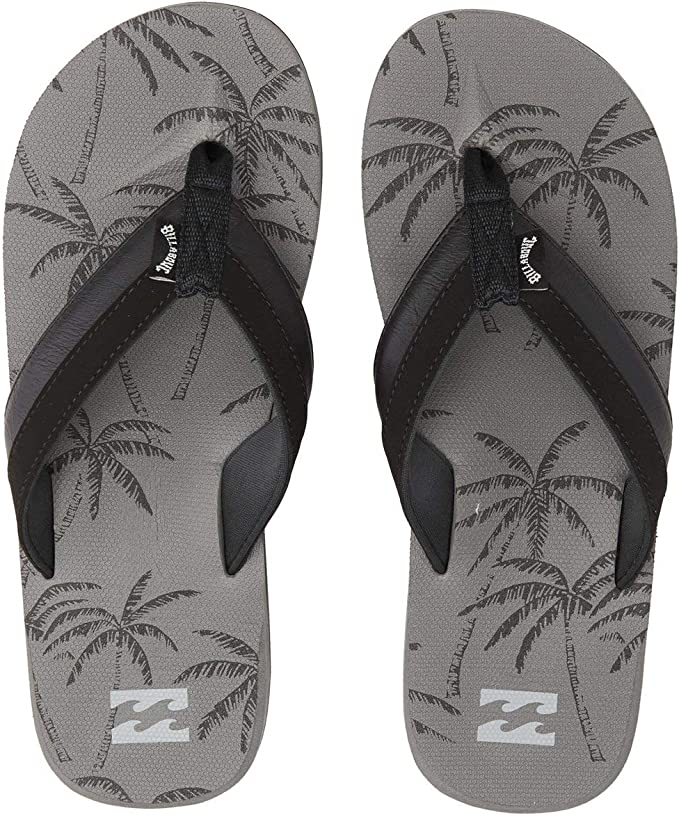 Billabong Men's All Day Impact Flip Flop Sandals Light Grey Main