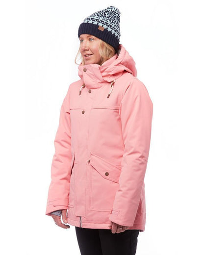 Rojo Womens Ladies Juniors Aster Ski Snowboard Jacket Flamingo Pink