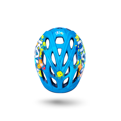 Kali protectives Kali Chakra Child Bike Helmet Monsters Blue Front Top Vents