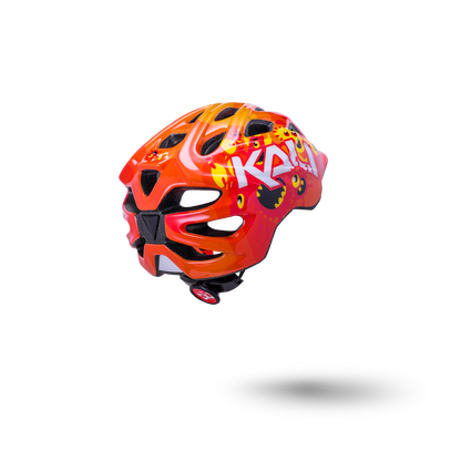 Kali protectives Kali Chakra Child Bike Helmet Monsters Orange Back Vents Dial