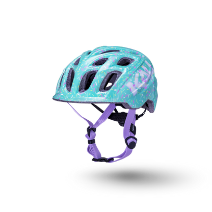 Kali Protectives Chakra Child Bike Helmet Sprinkles Light Blue Teal Main Front Angle