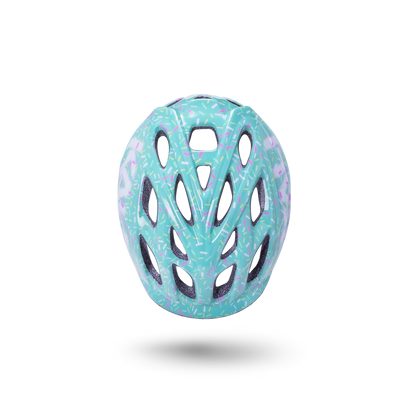 Kali Protectives Chakra Child Bike Helmet Sprinkles Light Blue Teal Top Vents