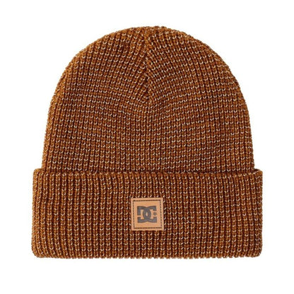 DC Shoes Sight Reflective Fold-Over Beanie Bronze Brown