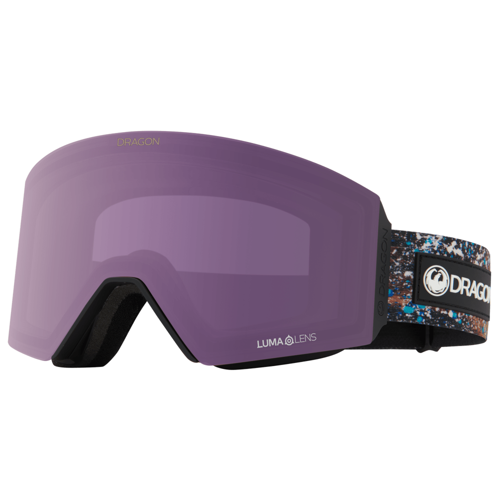 Dragon Bryan Iguchi Signature Series RVX Magnetic OTG Ski Snowboard Goggles Violet Purple Lens