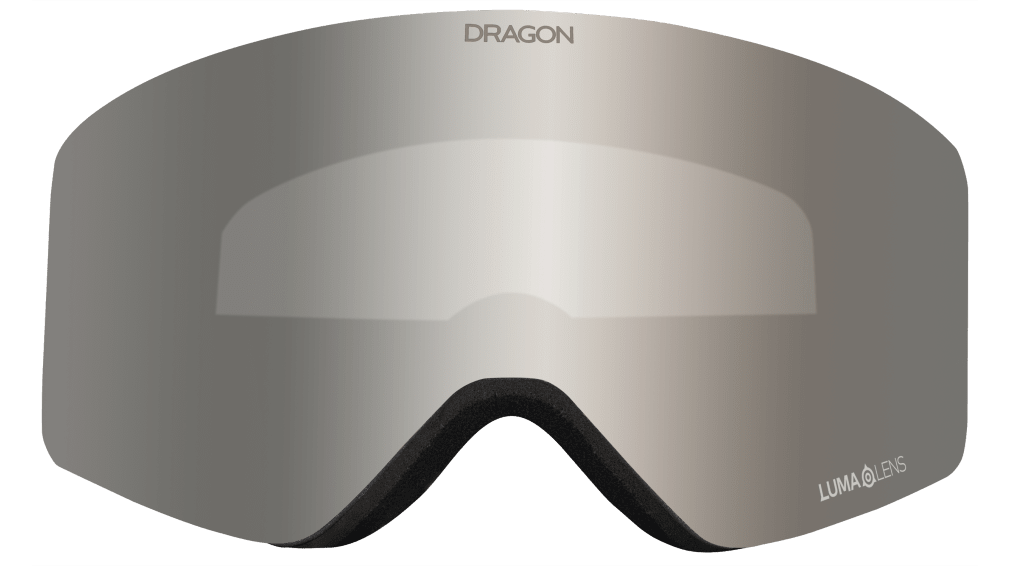 Dragon R1 OTG Over the Glasses Rimless Flat Lens Goggle Bushido Silver Ion Mirror Lens
