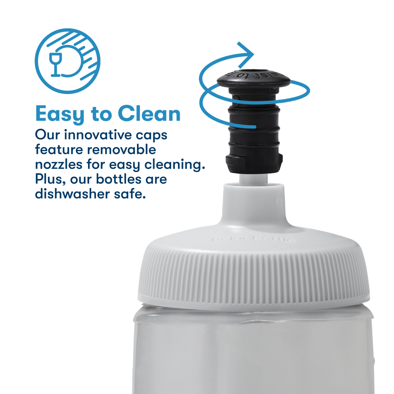 Polar Bottle Easy to Clean Twist Cap