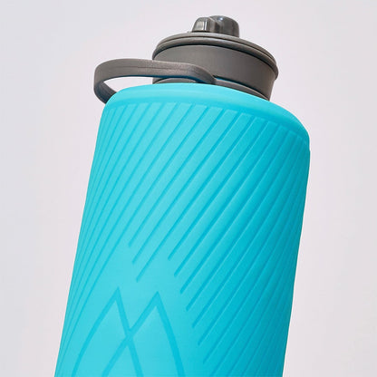 Hydrapak Flux 1.5 Liter Collapsible Water Bottle Blue Top Detail