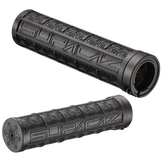 Supacaz Grizips Flat Bar MTB BMX Bicycle Handlebar Grips Black