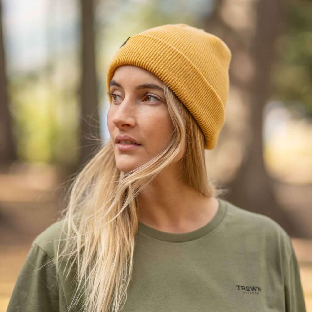 Trown Classic Fold Over Beanie Gold