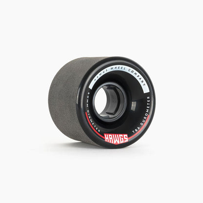 Landyachtz Hawgs Wheels Chubbies Chubby Hages 60mm 78a Longboard Cruiser Wheels Black Angle