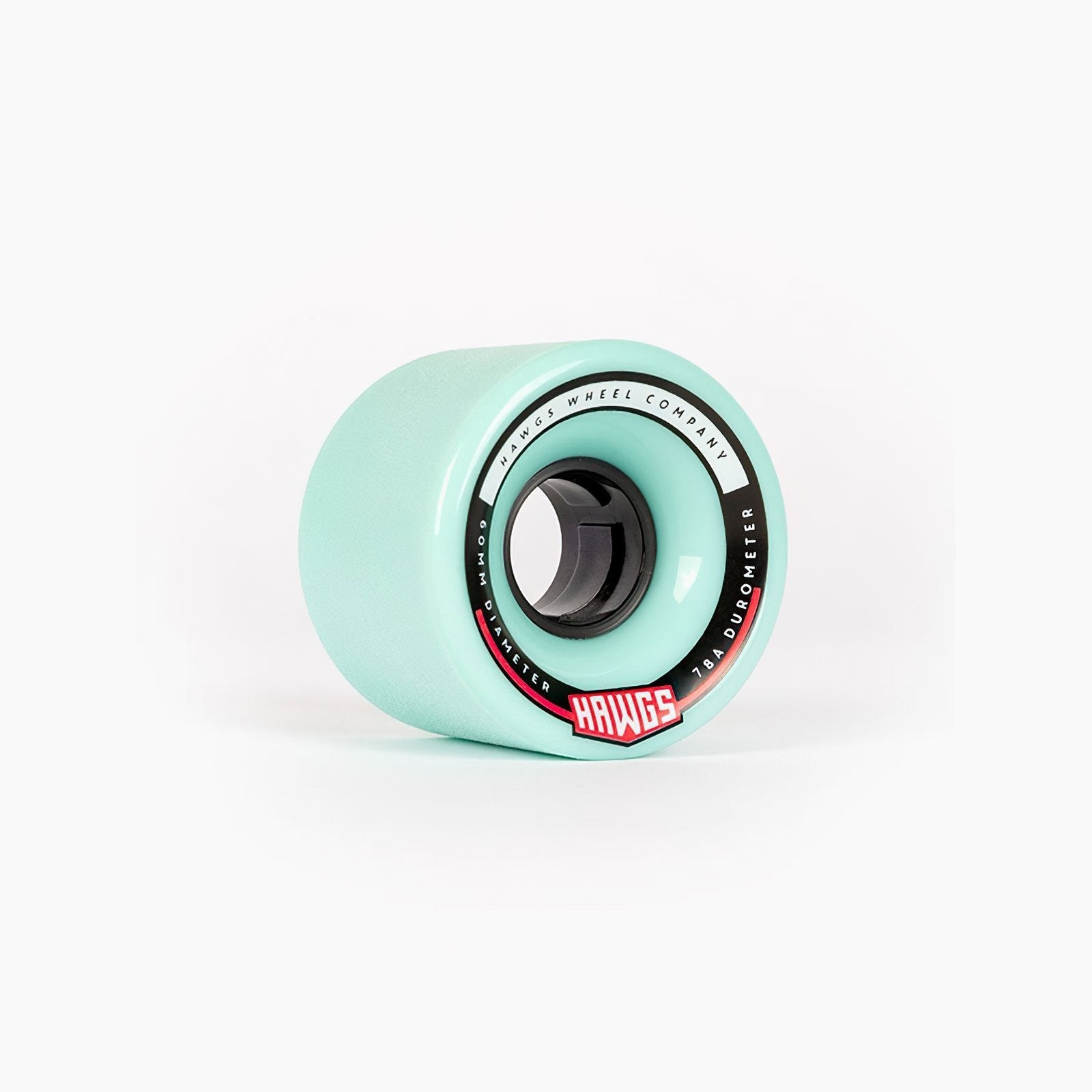 Landyachtz Hawgs Wheels Chubbies Chubby Hages 60mm 78a Longboard Cruiser Wheels Ocean Teal Blue Angle