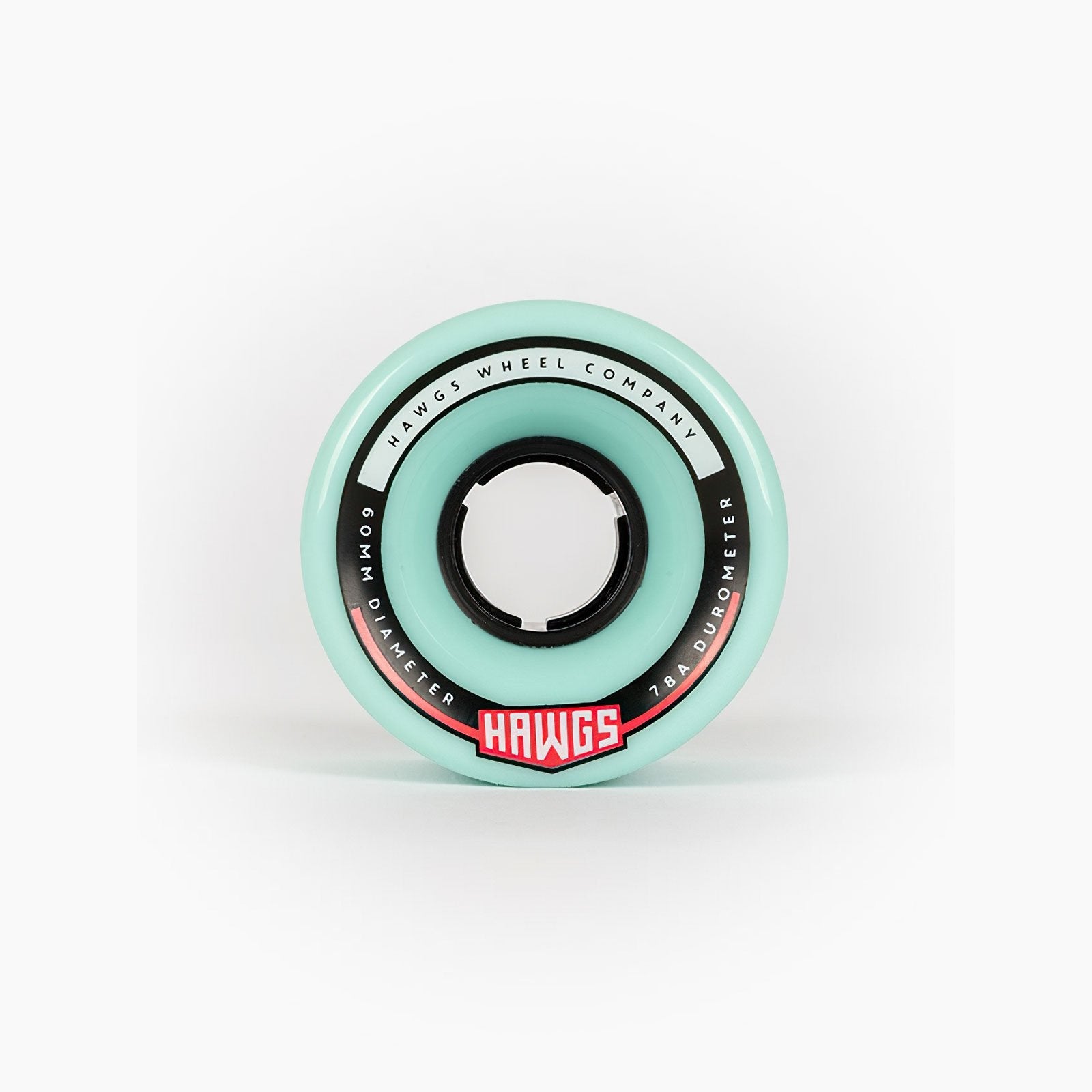 Landyachtz Hawgs Wheels Chubbies Chubby Hages 60mm 78a Longboard Cruiser Wheels Ocean Teal Blue Front