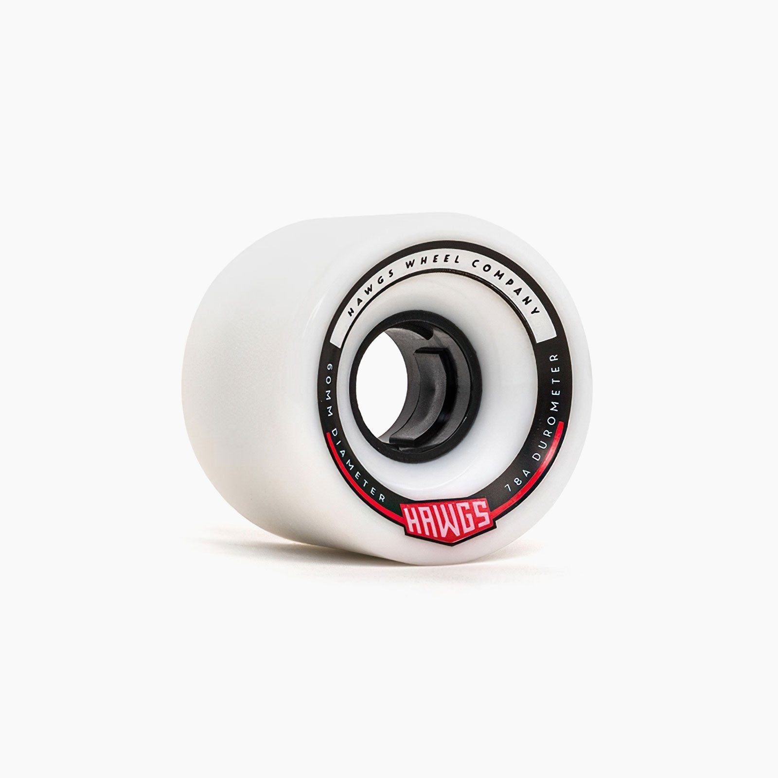 Landyachtz Hawgs Wheels Chubbies Chubby Hages 60mm 78a Longboard Cruiser Wheels White Angle