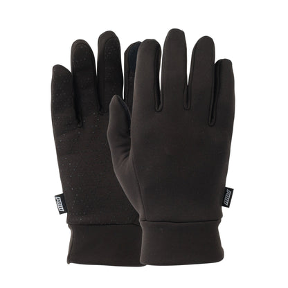 Pow Gloves Youth Kids Boys Girls Unisex Micro Fleece Winter Glove Liners Black