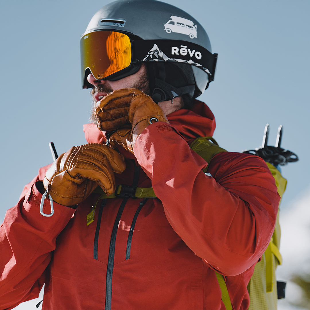 Revo Whiteout Number 6 Bode Miller Photochromic Ski Snowboard Goggles Black Orange Lens