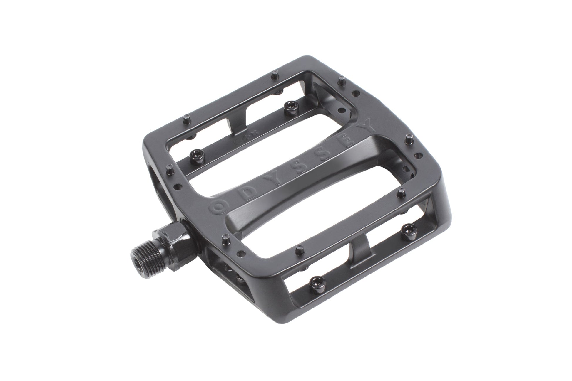 Odyssey Grandstand v2 Alloy BMX Bike Platform Flat Pedals Black 9/16"