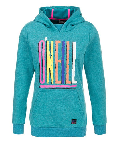 Oneill Womens Ladies 91 Exitreme 1991 Pullover Hooded Sweater Bondi Blue Teal