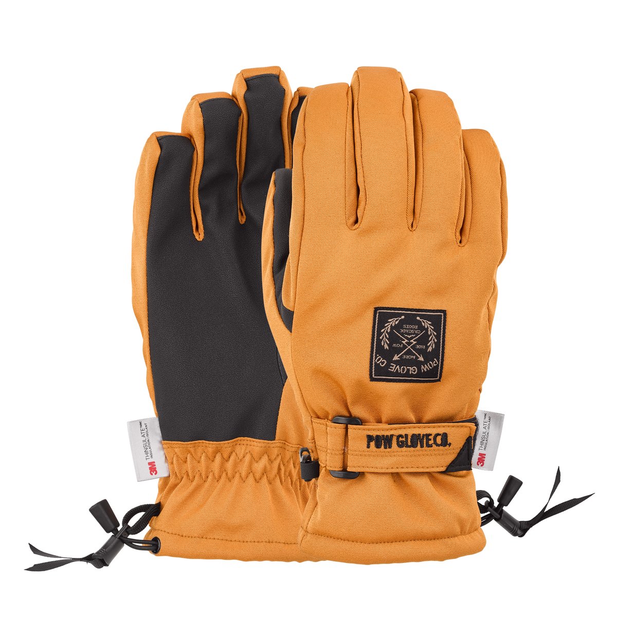 Pow Glove Company XG Mid Ski and Snowboard Glove Tobacco Tan Brown