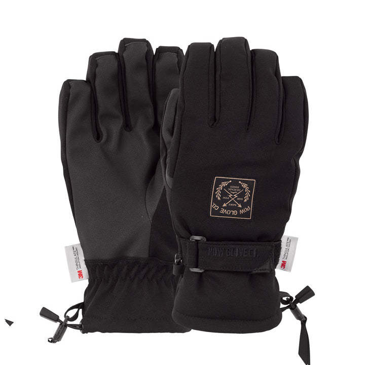 Pow Glove Company Mens Womens XG Mid Glove Black