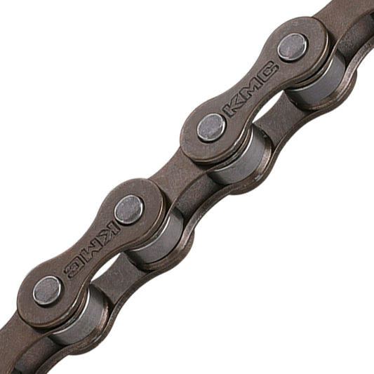 KMC S1 Single Speed 112-Link 1/2 Inch x 1/8 inch Bicycle Chain Brown