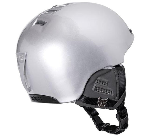 Kali Protectives Sima Epic Ski and Snowboard Helmet silver/black back angle