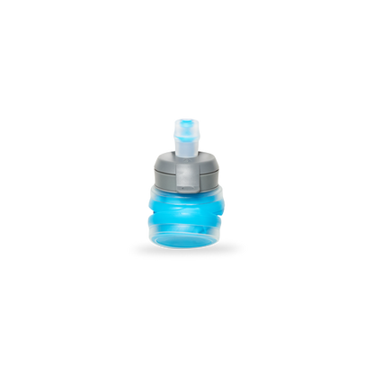 HydraPak Sky Flask Speed 350 ml collapsible water bottle Malibu blue collapsed