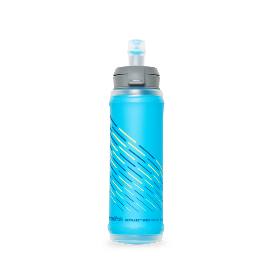 HydraPak Sky Flask Speed 350 ml collapsible water bottle Malibu blue