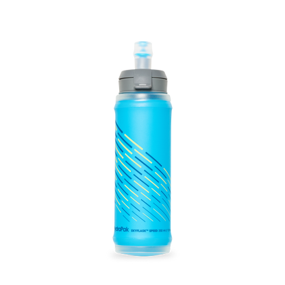 HydraPak Sky Flask Speed 350 ml collapsible water bottle Malibu blue