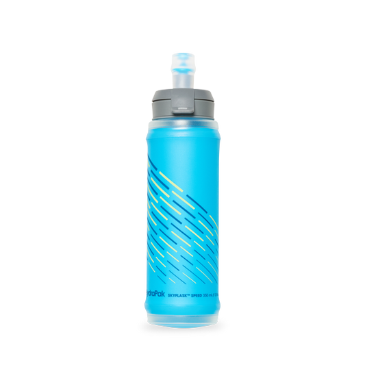 HydraPak Sky Flask Speed 350 ml collapsible water bottle Malibu blue