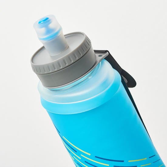 HydraPak SkyFlask 500 ml Collapsible Water Bottle Malibu Blue Lid