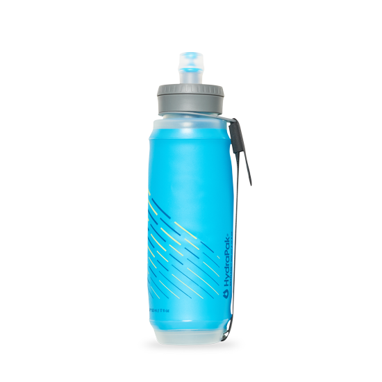 HydraPak SkyFlask 500 ml Collapsible Water Bottle Malibu Blue Side
