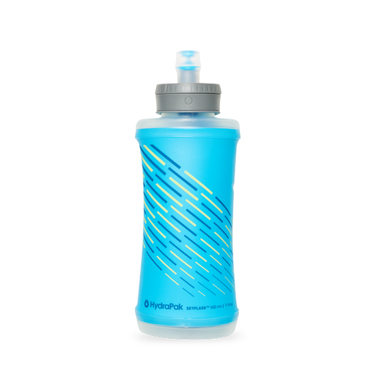HydraPak SkyFlask 500 ml Collapsible Water Bottle Malibu Blue