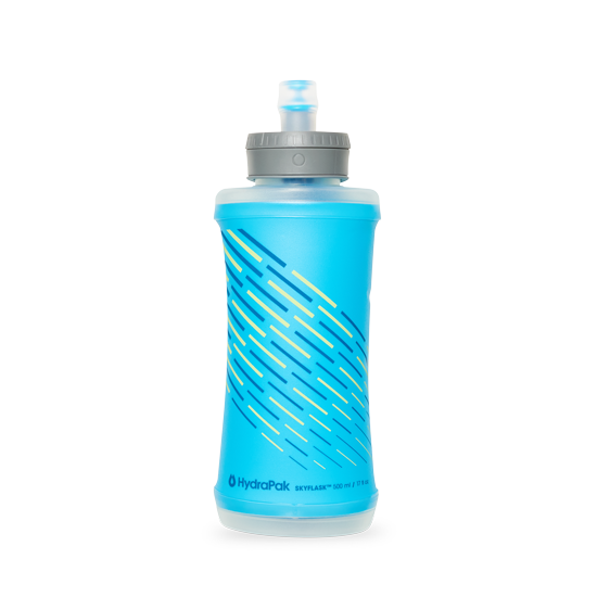 HydraPak SkyFlask 500 ml Collapsible Water Bottle Malibu Blue