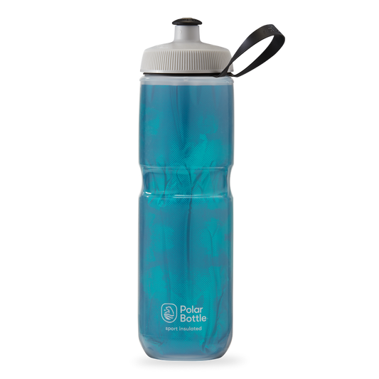 Polar Bottle Sport Insulated Fly Dye Water Bottle Aquamarine Blue Turquoise 24 oz