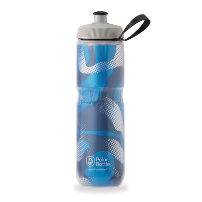 Polar Bottle Sport Insulated 24 oz water bottle blue silver