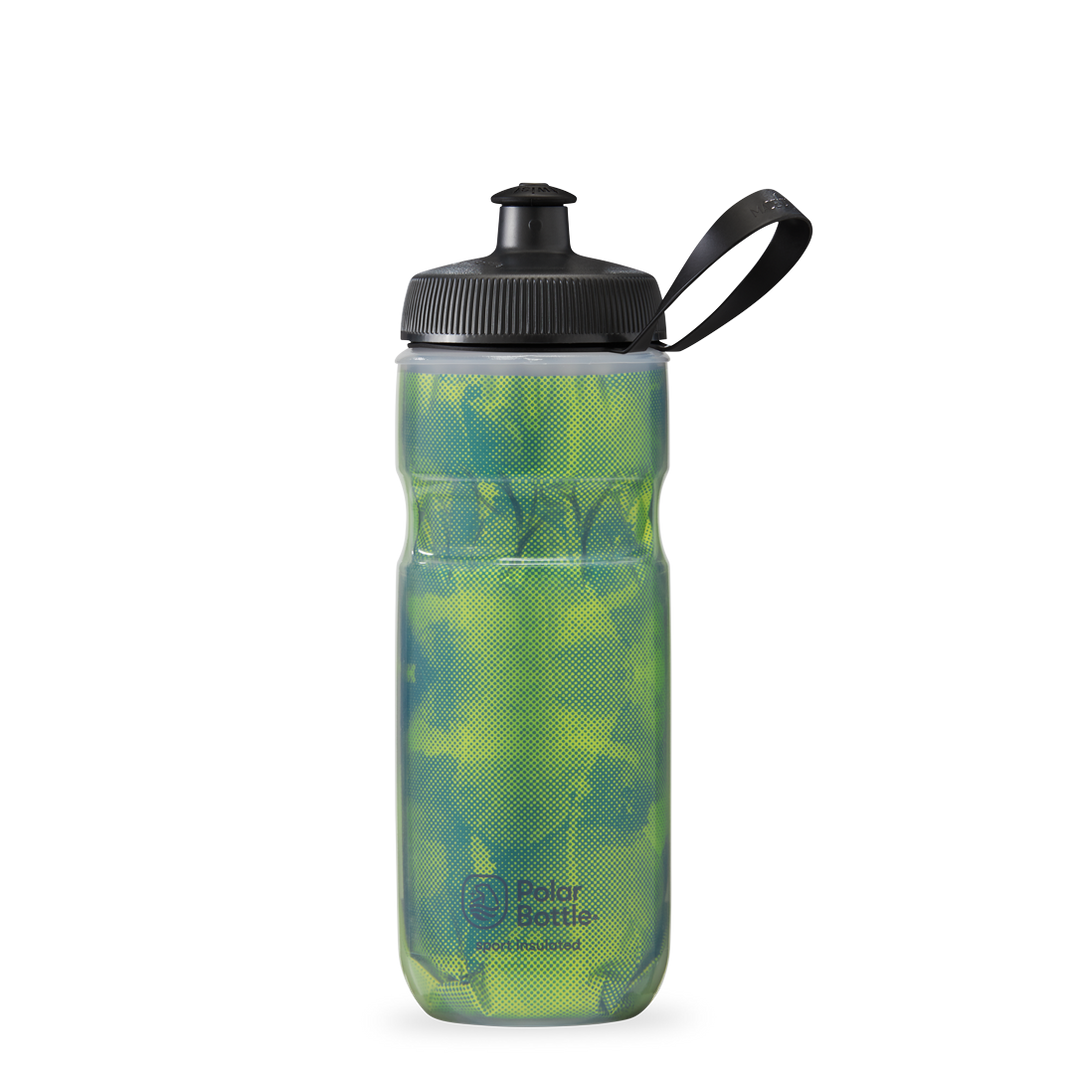 Polar Bottle Sport Insulated Fly Dye 20 oz water bottle lemon lime