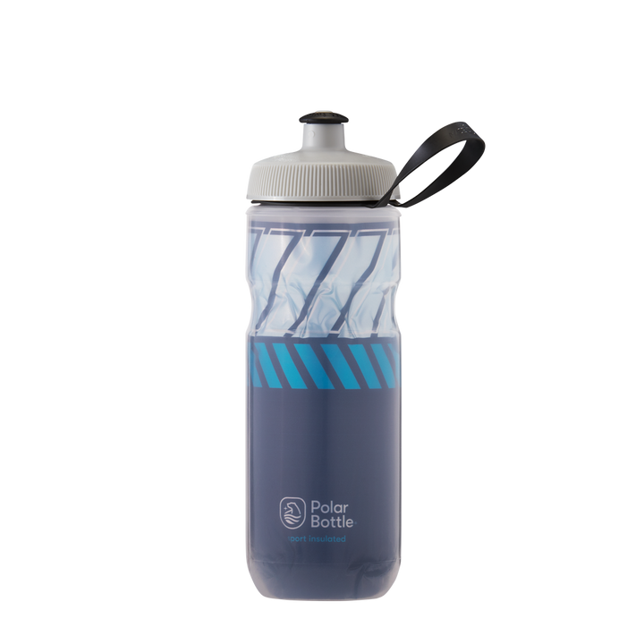 Polar Bottle Sport Insulated 20 ounces cycling water bottle tempo navy sky blue
