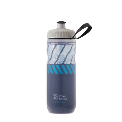 Polar Bottle Sport Insulated 20 ounces cycling water bottle tempo navy sky blue
