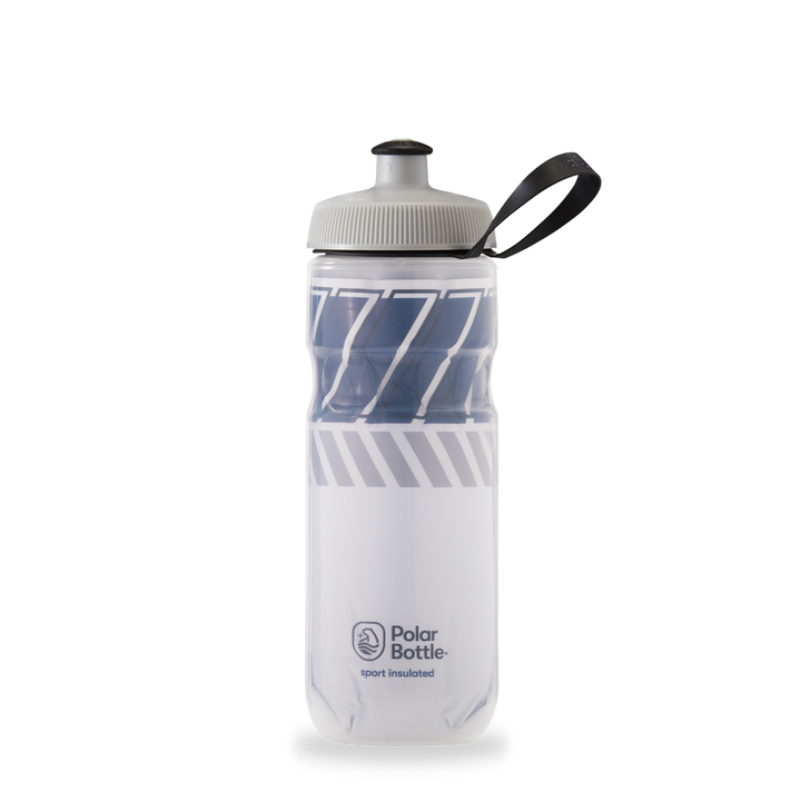 Polar Bottle Sport Insulated 20 ounces cycling water bottle tempo white night navy