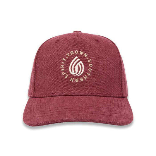 Trown Southern Spirit Sur Drop Red Strapback Unisex Semi-Flat Curved Brim Cap