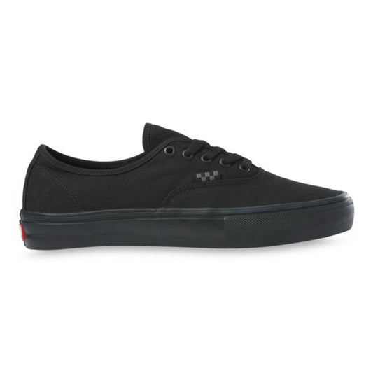 VANS Skate Authentic Skateboard Shoe Black Black Side