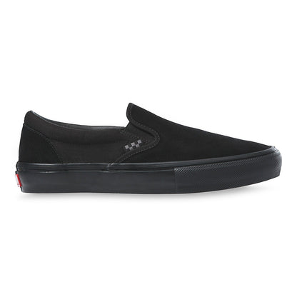 VANS Mens Womens Unisex Skate Slip-On Black Black Profile Side