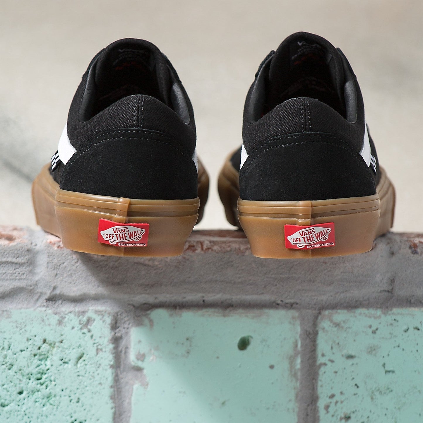 VANS Skate Old Skool™ Black Gum Skateboard Shoe Back Heel